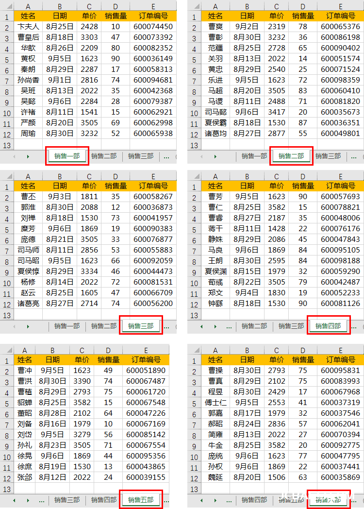 Excel如何将一张工作表拆分成多个工作表Sheet？