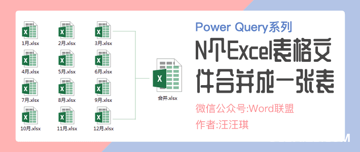 N个Excel表格文件合并成一张表，Power Query使用教程